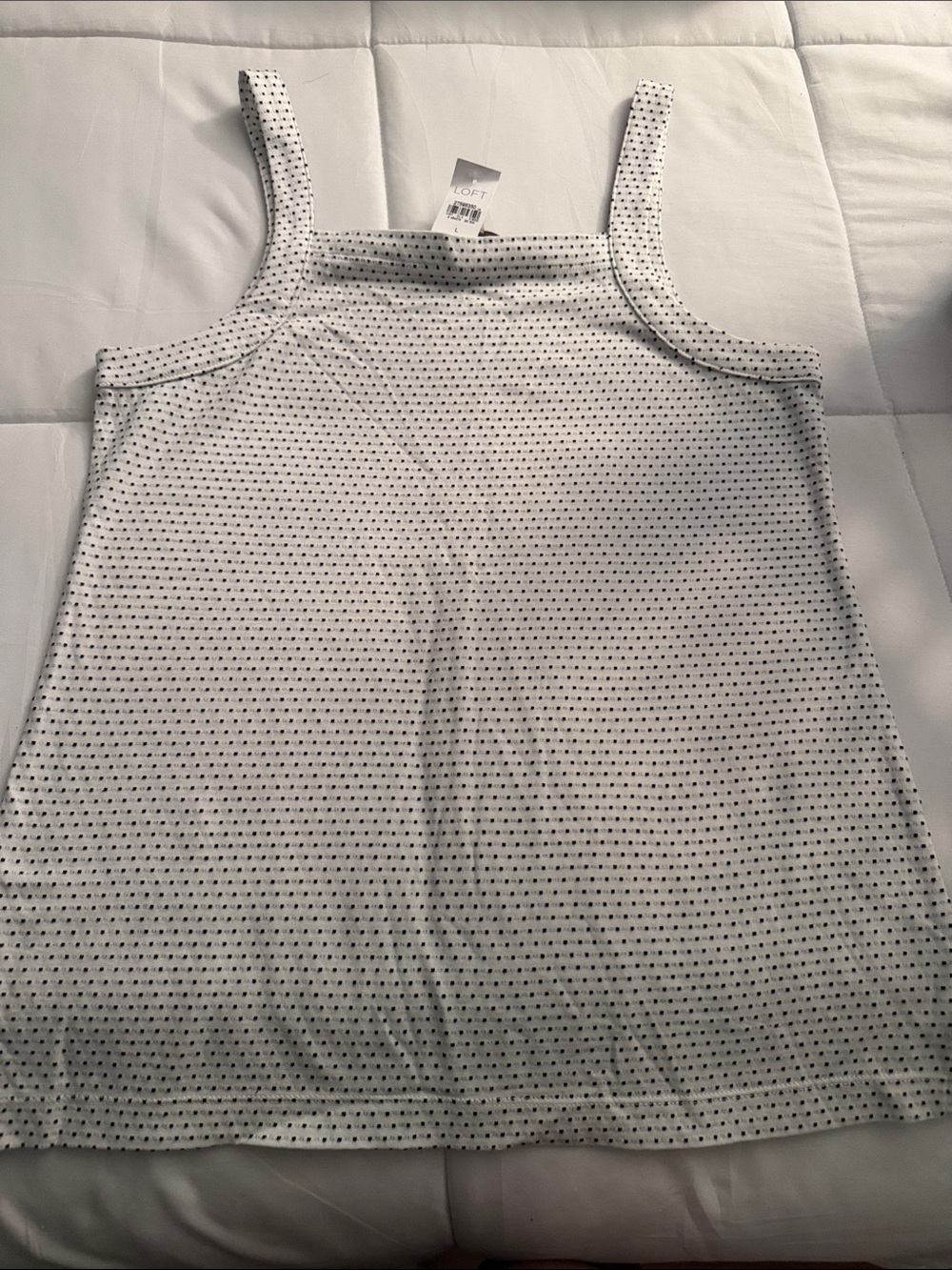 Loft polka dot tank top